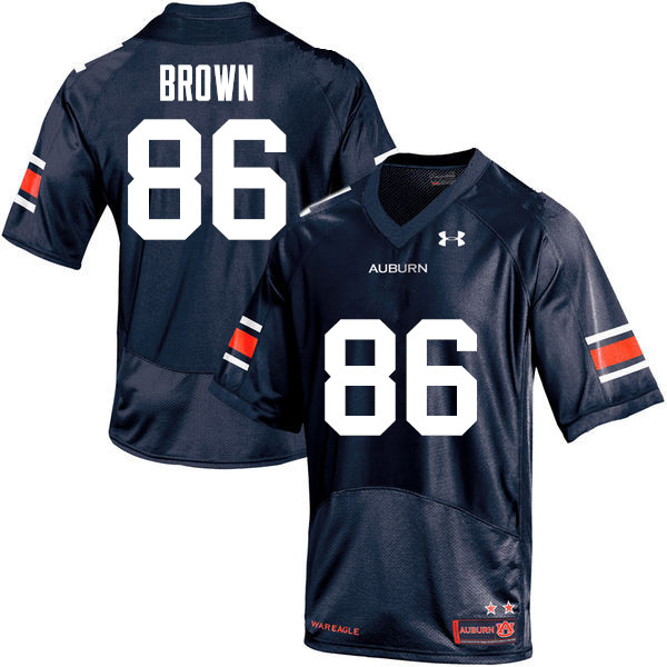 Auburn Tigers Men's Tucker Brown #86 Navy Under Armour Stitched College NCAA Authentic Football Jersey KTZ0074ID